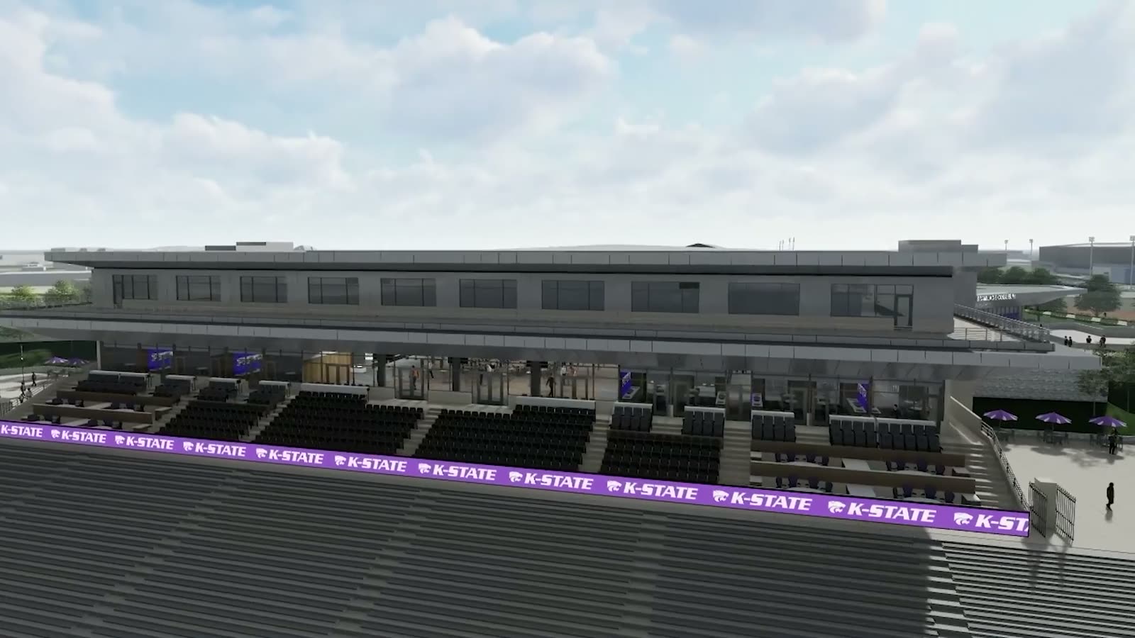 Still from a 4D construction animation of a stadium
